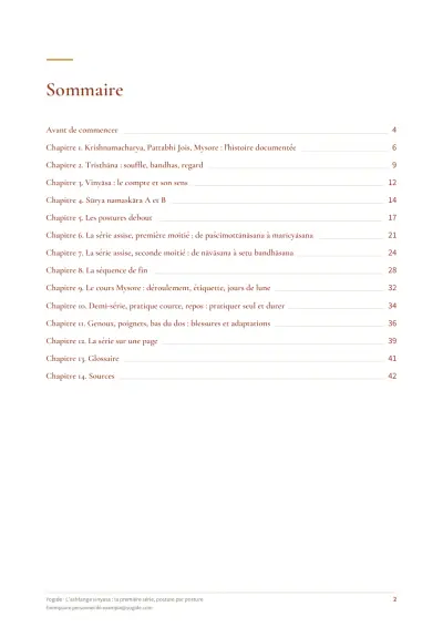 L'ashtanga vinyasa : la première série, posture par posture — Page d’aperçu 2 sur 43 — sommaire