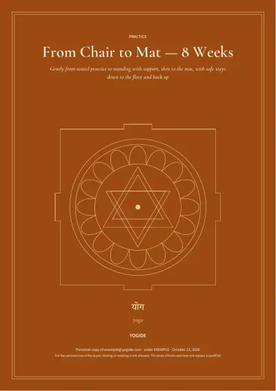 From Chair to Mat — 8 Weeks — Sample page 1 of 36 — cover