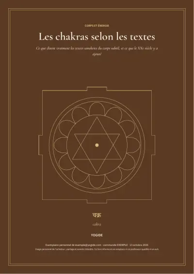 Les chakras selon les textes — Page d’aperçu 1 sur 33 — couverture