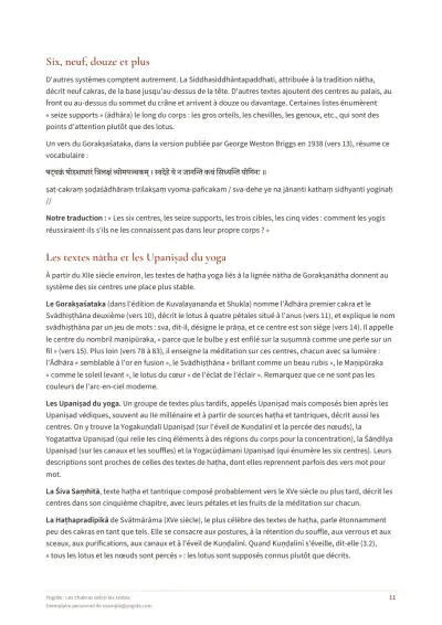 Les chakras selon les textes — Page d’aperçu 11 sur 33 — page intérieure