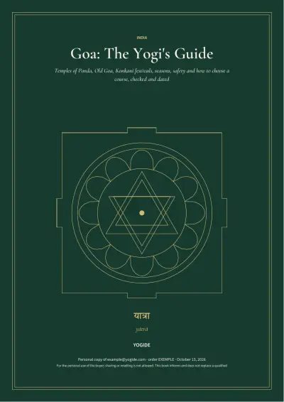 Goa: The Yogi's Guide — Sample page 1 of 46 — cover