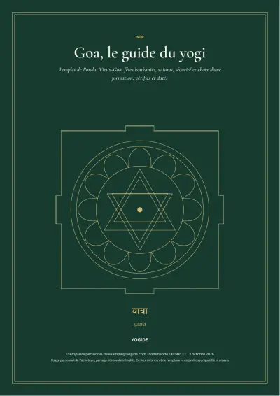 Goa, le guide du yogi — Page d’aperçu 1 sur 46 — couverture