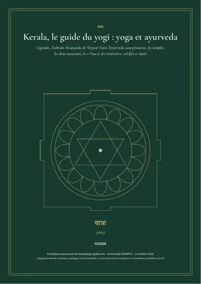 Kerala, le guide du yogi : yoga et ayurveda — Page d’aperçu 1 sur 41 — couverture