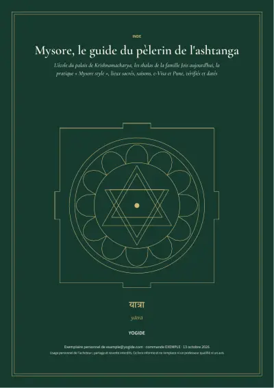 Mysore, le guide du pèlerin de l'ashtanga — Page d’aperçu 1 sur 44 — couverture