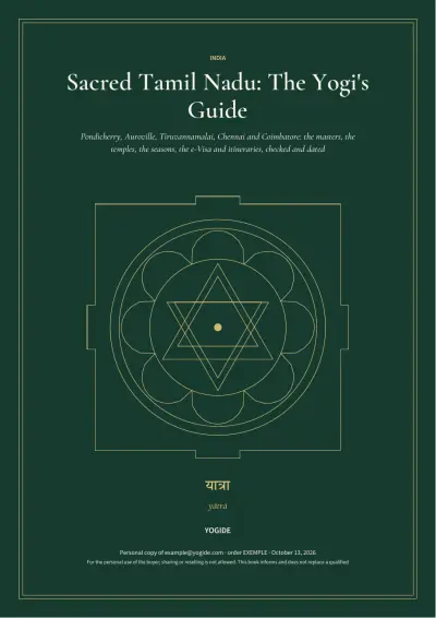 Sacred Tamil Nadu: The Yogi's Guide — Sample page 1 of 42 — cover