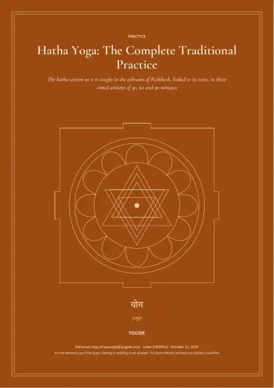 Hatha Yoga: The Complete Traditional Practice — Sample page 1 of 46 — cover