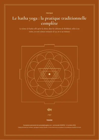 Le hatha yoga : la pratique traditionnelle complète — Page d’aperçu 1 sur 46 — couverture