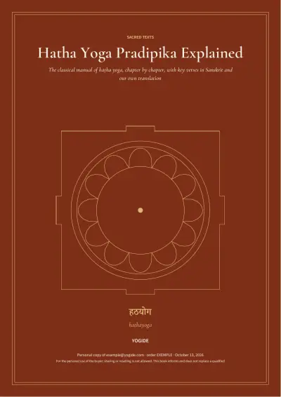 Hatha Yoga Pradipika Explained — Sample page 1 of 41 — cover