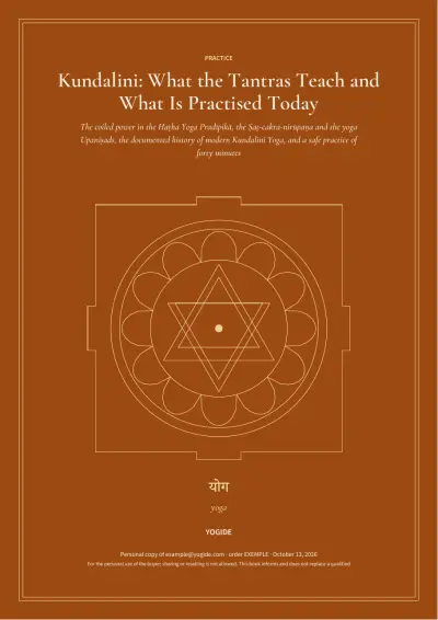 Kundalini: What the Tantras Teach and What Is Practised Today — Sample page 1 of 42 — cover