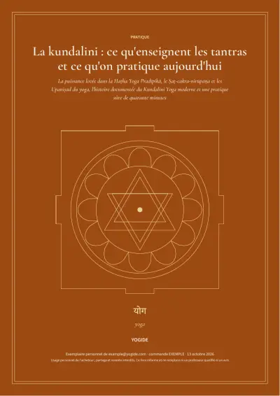 La kundalini : ce qu'enseignent les tantras et ce qu'on pratique aujourd'hui — Page d’aperçu 1 sur 43 — couverture