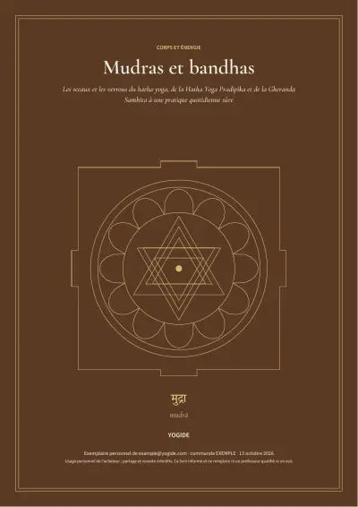 Mudras et bandhas — Page d’aperçu 1 sur 41 — couverture