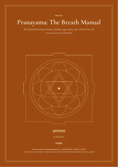 Pranayama: The Breath Manual — Sample page 1 of 50 — cover