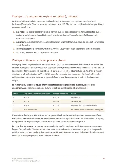Le manuel du pranayama — Page d’aperçu 17 sur 50 — page intérieure