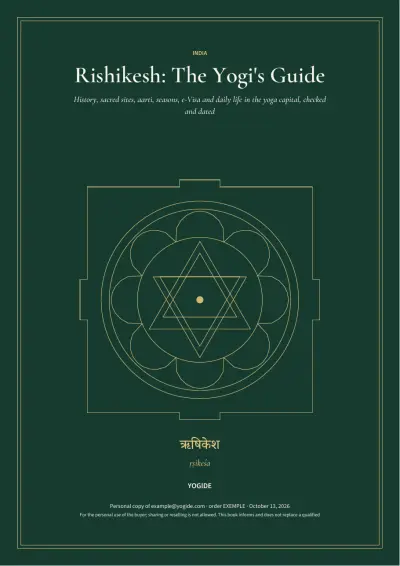 Rishikesh: The Yogi's Guide — Sample page 1 of 40 — cover