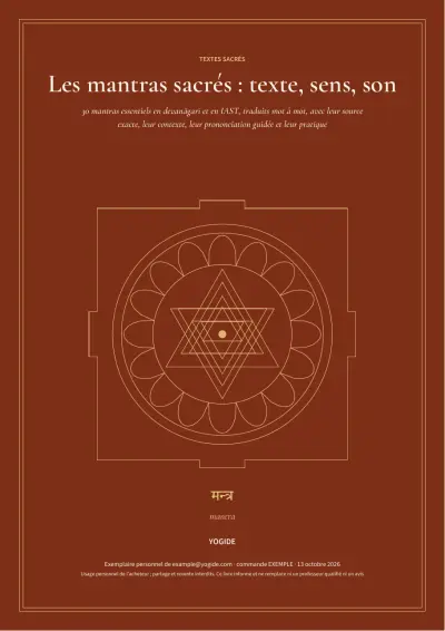 Les mantras sacrés : texte, sens, son — Page d’aperçu 1 sur 45 — couverture