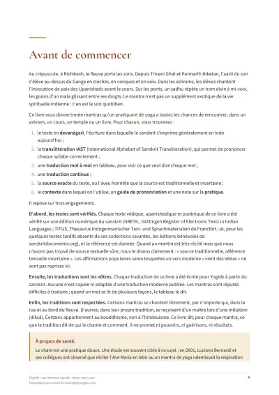 Les mantras sacrés : texte, sens, son — Page d’aperçu 4 sur 45 — ouverture de chapitre