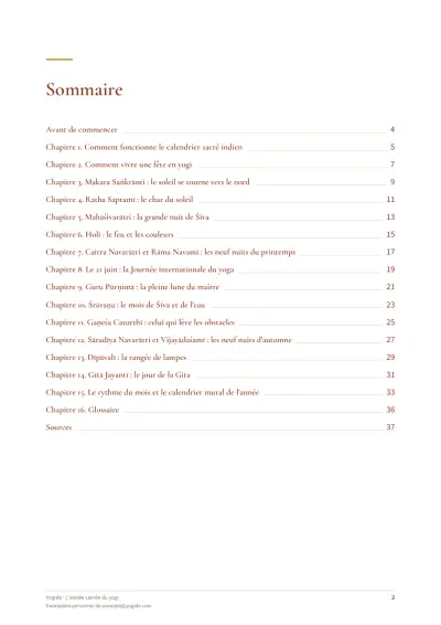L'année sacrée du yogi — Page d’aperçu 2 sur 38 — sommaire