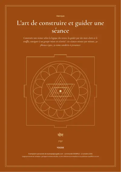 L'art de construire et guider une séance — Page d’aperçu 1 sur 54 — couverture