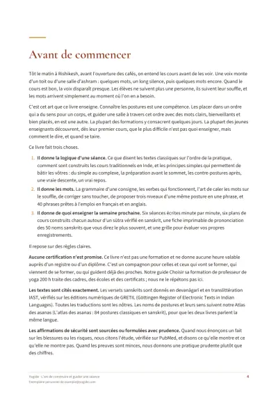 L'art de construire et guider une séance — Page d’aperçu 4 sur 54 — ouverture de chapitre