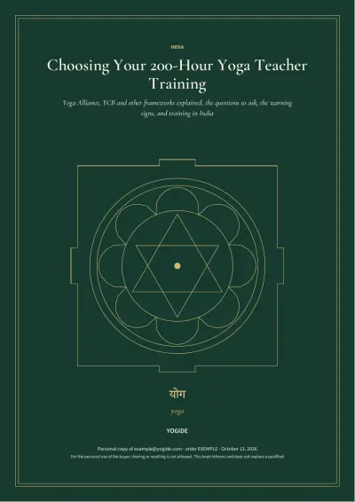 Choosing Your 200-Hour Yoga Teacher Training — Sample page 1 of 35 — cover