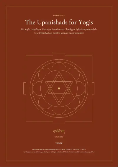 The Upanishads for Yogis — Sample page 1 of 43 — cover