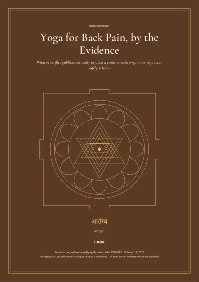 Yoga for Back Pain, by the Evidence — Sample page 1 of 40 — cover