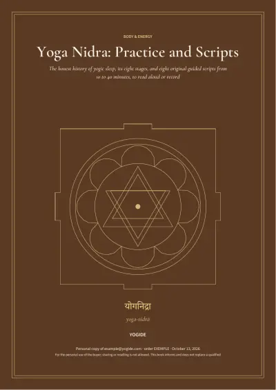Yoga Nidra: Practice and Scripts — Sample page 1 of 35 — cover