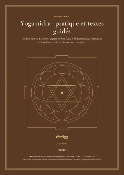 Yoga nidra : pratique et textes guidés — Page d’aperçu 1 sur 35 — couverture
